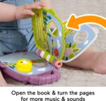 Fisher-Price Baby Toy Purple Monkey Musical Storybook with Lights & Sounds for Infants & Toddlers Ages 6+ Months - Image 4