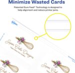 Avery Clean Edge Printable Business Cards, Sure Feed Technology, 2" x 3.5", White, 400 Blank Cards for Laser Printers (5877) - Image 4