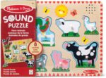 Melissa & Doug Farm Animals Sound Puzzle – 8-Piece Wooden Peg Puzzle with Light-Activated Sounds, Music Learning Toy for Toddlers and Preschoolers Ages 2+ - Image 5