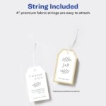 Avery Tags with Metallic Gold Borders and Strings, 2" x 3.5", 40 Total, Laser/Inkjet Printable Tags (3326) - Image 6