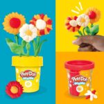 Play-Doh Flower Two Pack, Tulips, Daffodils, Sunflower & Daisies, Kids Arts & Crafts Kit, Gifts for Girls & Boys - Image 3