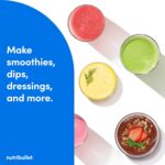 nutribullet Turbo Personal Blender, Shakes, Smoothies, Food Prep, and Frozen Blending, 32 Ounce Cup, 24 Ounce Cup, (2) Flip-top Travel To-Go Lids, 1000 Watt, Gunmetal, NB50400 - Image 6