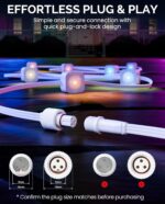 16FT Extension Cable for Govee Permanent Outdoor Lights 2, Elite, Pro, Waterproof Extension Cord for Govee H705A H705B H705C, H705D H705E H705F, H706A H706B H706C, H805A H805B H805C - Image 3