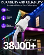 16FT Extension Cable for Govee Permanent Outdoor Lights 2, Elite, Pro, Waterproof Extension Cord for Govee H705A H705B H705C, H705D H705E H705F, H706A H706B H706C, H805A H805B H805C - Image 4
