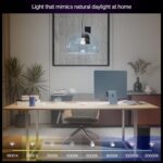 Philips Hue Smart LED A19 Bulb 2-Pack, White Ambiance, E26 Base, 7.2W, Full Spectrum Light 1000K-20000K, 810 Lumens, Dimmable LED Bulbs, Works with Alexa, Google, and Apple Home - Image 4
