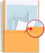 Five Star Spiral Notebooks, 6 Pack, 1 Subject, College Ruled Paper, 7" x 4-3/8", Personal Size, 80 Sheets, Purple, Orange, Green, Blue, Gray, Black (450048A-ECM) - Image 3