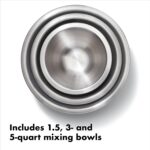 OXO Good Grips 3-Piece Stainless-Steel Mixing Bowl Set - Image 2
