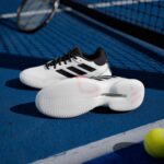 adidas Mens Barricade 14 Tennis Sneakers Shoes - Black, Orange - Image 3