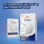 Dove Beauty Bar Soap Original, 6 Bars for Soft, Smooth Skin, with 1/4 Moisturizing Cream 3.75 oz - Image 3