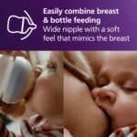 Philips Avent Natural Baby Bottles with Natural Response Nipples (Slow Flow, Flow 2), 4oz, 2-Pack, SCY900/02 - Image 5