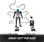 DC Comics Metal Force Brainiac vs Batman Figure Pack | 12-Inch Brainiac with Poseable Tentacles, Exclusive 4-Inch Batman Figure, Pretend Play Gifts for Kids & Collectors Ages 4+ - Image 4