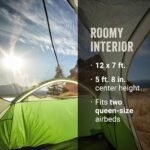 Coleman Montana Camping Tent with Rainfly, Weatherproof Family Tent Sets Up in 15 Mins, Fits Multiple Airbeds - Image 4