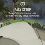 Coleman Montana Camping Tent with Rainfly, Weatherproof Family Tent Sets Up in 15 Mins, Fits Multiple Airbeds - Image 5
