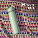Hydro Flask Water Bottle - Insulated Stainless Steel - Wide Straw Lid, Non Spill, Leakproof in 40 Oz Tonal Black - Image 5
