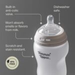 Tommee Tippee Silicone Coated Glass Baby Bottles for Feeding, 5 0z, Anti-Colic, 0+ Months, Slow Flow Breast-Like Nipple, Shatter-Proof Glass, BPA Free, Pack of 2 - Image 5