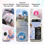 VTech Smart WiFi Baby Monitor – See Your Baby at Home or from Anywhere, 2K Camera, 5.5" Screen, 24X Zoom, Wide Angle, Night Vision, Night Light, Free App | Smart HD Plus - Image 5