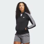 adidas Women's Essentials Warm-Up Slim 3-Stripes Track Jacket - Image 2