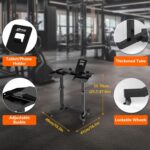 Dumbbell Rack, Adjustable Dumbbell Stand for Powerblock, Bowflex Dumbbells | weight rack for home gym, 4 level height adjustment, 220 lbs weight limit, with casters and table holder - Image 4