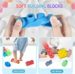 Soft Building Blocks for Toddler, Blocks for Kids 6 Months and up, Large Creative Stacking Blocks 20 PCS STEM Toddler Toys Gifts, Educational Baby Blocks Colorful Soft Block Sets - Image 4