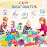 Soft Building Blocks for Toddler, Blocks for Kids 6 Months and up, Large Creative Stacking Blocks 20 PCS STEM Toddler Toys Gifts, Educational Baby Blocks Colorful Soft Block Sets - Image 6