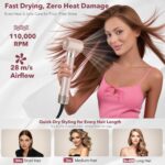 Mythsight StyleVibe 6-in-1 Air Styler, Hair Dryer & Blow Dryer Brush with Travel Bag - Auto Wrap Curls (L/R), Fast Drying, Thermal Round Brush for Smooth Blowouts & Frizz-Free Volume, No Heat Damage - Image 3