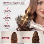 Mythsight StyleVibe 6-in-1 Air Styler, Hair Dryer & Blow Dryer Brush with Travel Bag - Auto Wrap Curls (L/R), Fast Drying, Thermal Round Brush for Smooth Blowouts & Frizz-Free Volume, No Heat Damage - Image 4