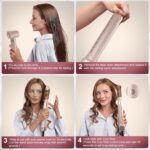 Mythsight StyleVibe 6-in-1 Air Styler, Hair Dryer & Blow Dryer Brush with Travel Bag - Auto Wrap Curls (L/R), Fast Drying, Thermal Round Brush for Smooth Blowouts & Frizz-Free Volume, No Heat Damage - Image 6