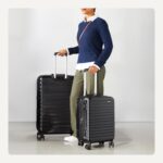 Amazon Basics 2-Piece Hardside Luggage Set (21" Carry-on, 30"), Expandable Suitcases with Spinner Wheels, Scratch-Resistant Surface, Black - Image 3