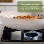 T-Fal Revive Nonstick Ceramic Frying Pan Set (2-Piece) 8" & 10" Skillet, Oven Safe to 350°F, Stay-Cool Handle, Kitchen Pots and Pans, Cream Granite - Image 3