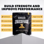Gains in Bulk Intantized Creatine Bundle, Soluble Pre Workout Powder, Supports Muscle Building, Strength and Performance, Unflavored, Raspberry and Sweet Lemonade, 90 Servings - Image 3