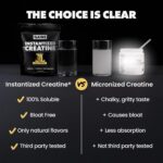 Gains in Bulk Intantized Creatine Bundle, Soluble Pre Workout Powder, Supports Muscle Building, Strength and Performance, Unflavored, Raspberry and Sweet Lemonade, 90 Servings - Image 7