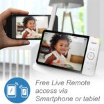 VTech RM7764-2HD Smart WiFi Baby Monitor with 2 Cameras, 1080p HD Video, 360° Pan & Tilt, 10x Zoom, 7" HD Parent Unit, Night Vision, Soothing Sounds, 2-Way Talk, Temperature & Motion Detection - Image 3