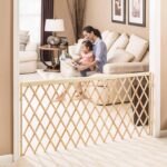 Evenflo Expansion Walk-Thru Room Divider Baby Gate (Natural Wood) - Image 3