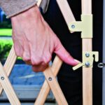 Evenflo Expansion Walk-Thru Room Divider Baby Gate (Natural Wood) - Image 5