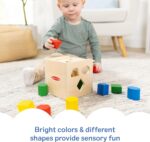 Melissa & Doug Shape Sorting Cube - Classic Wooden Toy With 12 Shapes - Image 4