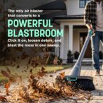 NEW Shark BlastBoss — All-in-One Air Blasting System with BlastBroom, Precision Nozzle, Extension Wand, Indoor/Outdoor Cleaning, 0-190 MPH, Cordless Handheld Blower, Rechargeable, Sage, AB2111GN​​ - Image 5