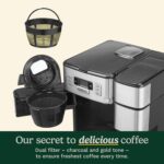 Cuisinart Coffee Center Grind and Brew Plus, Built-in Coffee Grinder, Coffeemaker and Single-Serve Brewer with 6oz, 8oz and 10oz Serving Size, Black/Silver, SS-GB1NAS - Image 5