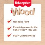 Fisher-Price Tiny Garden Wooden Soup Pretend Cooking Playset | 16-Piece Wood Play Food Veggies and Accessories, Kitchen Toys for Preschool Kids Ages 3+ Years (Amazon Exclusive) - Image 3