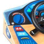 Melissa & Doug Vroom & Zoom, Interactive Wooden Dashboard, Racing Car Steering Wheel Toy, Lights & Sounds, Preschool Learning Toys for Girls & Boys 3+ - FSC Certified - Image 6