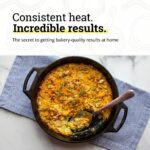 Lodge Seasoned Cast Iron Baker’s Skillet - Heavy Duty Baking Pan with Dual Handles - Oven Ready Cast Iron Bakeware for Desserts, Roasting & Baking - 10.25 Inches - Image 3