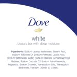 Dove Beauty Bar Gentle Cleanser for Softer and Smoother Skin with 1/4 Moisturizing Cream White More Moisturizing than Bar Soap, 3.75 oz, 14 Bars - Image 7