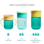 Munchkin Control Flow Open Training Toddler Cups with Removable Valve, 18+ Months, 10 Ounce, 2 Pack, Coral - Image 5