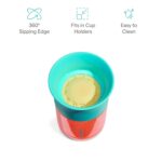Munchkin Control Flow Open Training Toddler Cups with Removable Valve, 18+ Months, 10 Ounce, 2 Pack, Coral - Image 7