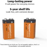 Amazon Basics 192-Count 9V Long-Lasting All-Purpose Alkaline Batteries for Smoke Detector, 5-Year Shelf Life (8 Packs of 24) - Image 3