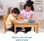 Melissa & Doug Solid Wood Kids Table and Chairs (2), Premium Quality Wooden Toddler Table and Chair Set for Kids Playroom Furniture & Montessori Classroom Furniture for Boys & Girls Ages 3+ - Image 5