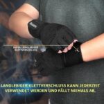 ihuan Ventilated Weight Lifting Gym Workout Gloves with Wrist Wrap Support for Men & Women, Full Palm Protection, for Weightlifting, Training, Fitness, Hanging, Pull ups - Image 3