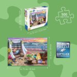 Ravensburger - Cabana Retreat - 500 Piece Large Format Jigsaw Puzzle - Enjoy Peaceful, Salty Breezes and a Stunning Ocean Sunset - Frameable - Premium Quality - Puzzles for Adults - Image 3