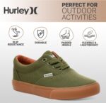 Hurley Marley Kids Lace Up Canvas Sneakers – Low Cut Skateboarding Shoes for Kids, Sports Shoes for Boys and Girls - Image 5