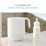 Munchkin Precision Baby Bottle Warmer for Breastmilk, Formula, Food Jars, and Sterilizing Small Parts - Compatible with All Bottle Brands, Glass, Silicone & Plastic, Digital Display, White (Plug-in) - Image 4