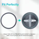 Replacement Extractor Blade, Fit for NutriBullet 600w/ 900w Pro Series Blender with Food-grade Silicone Rubber Gaskets Seal Ring for NutriBullet Blender Blade Replacement Parts - Image 5